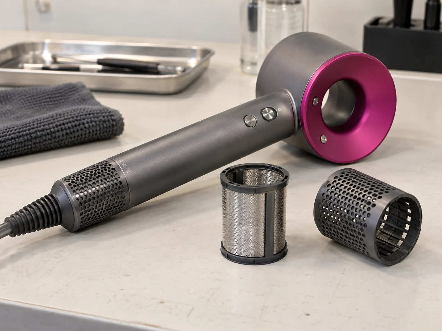 Очистка фена Dyson